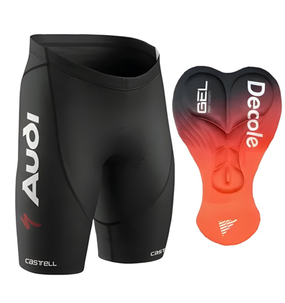 Bermuda de Ciclismo Profissional com Forro em Gel 12D - Castell Premium